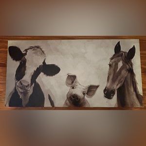 Hobby lobby pig,horse and cow picture